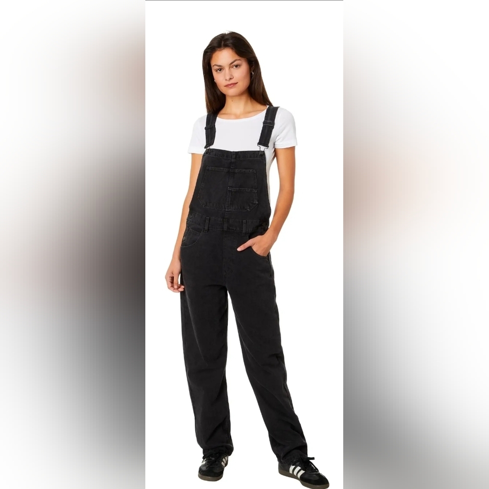 We The Free Ziggy Dark Denim Overalls Size S